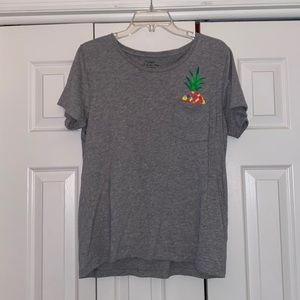 J. Crew Pineapple Pocket Tee